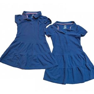 Set of two (2) navy blue French toast girls dress uniform size 7/8
